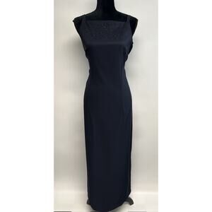 Vintage 90s Y2k Womens Maxi Dress Homecoming Beaded Sz 12 USA Formal Bridesmaid